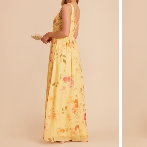 birdy grey laurie chiffon pale yellow rococo floral dress - Picture 12 of 16